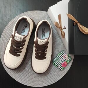 Кроссовки из экокожи M06 BROWN