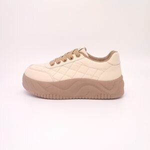 Кроссовки из экокожи F010 KHAKI