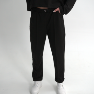 Pantaloni sport pentru femei cu croială dreaptă și săgeți